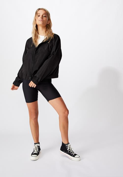 Cotton On - Cropped summer anorak - black