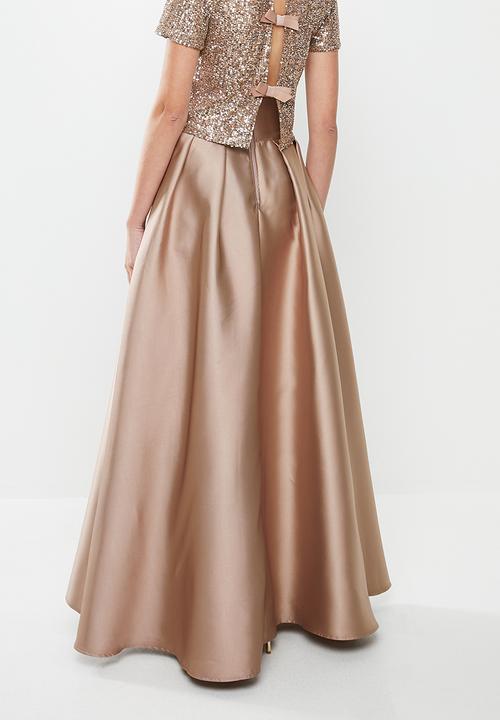 MILLA - Satin maxi skirt - pink