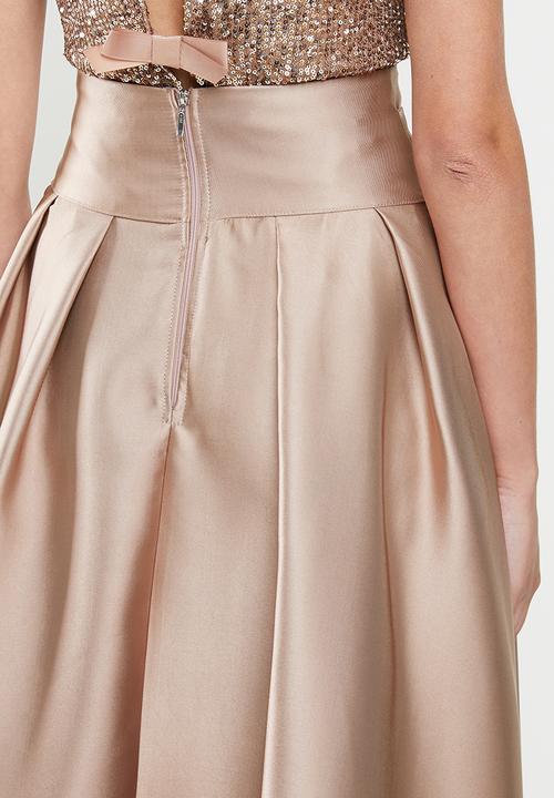 MILLA - Satin maxi skirt - pink