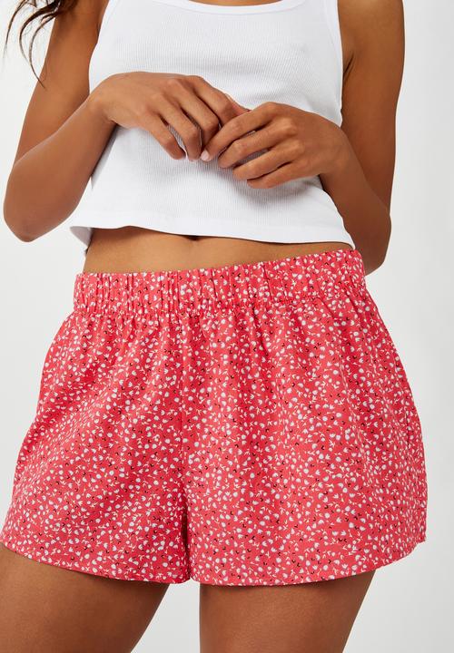 Cotton On - Sleep time boxer short - red 