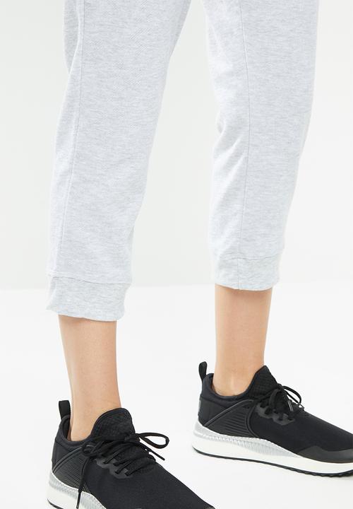 Cotton On - Cropped gym track pants - cloud grey marle