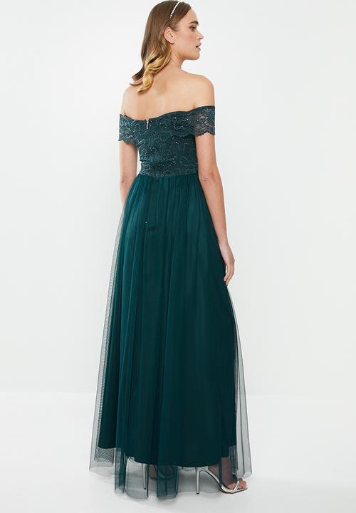 MILLA - Lace maxi dress - teal