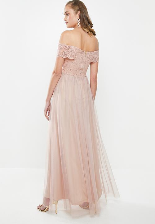 MILLA - Lace maxi dress - pink