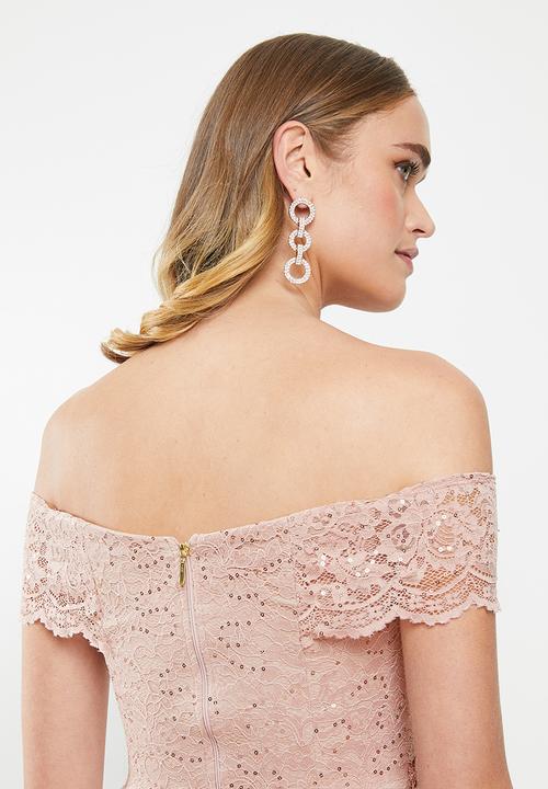MILLA - Lace maxi dress - pink