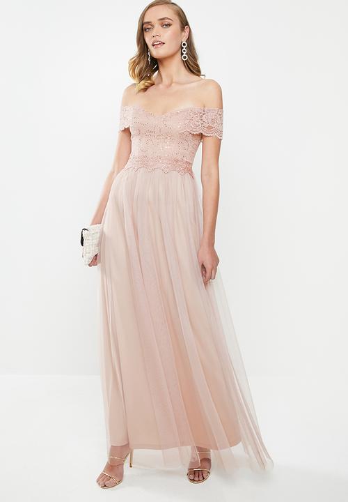 MILLA - Lace maxi dress - pink