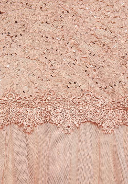 MILLA - Lace maxi dress - pink