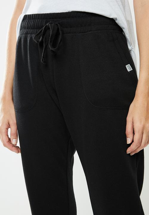 Cotton On - Cropped gym track pants - black