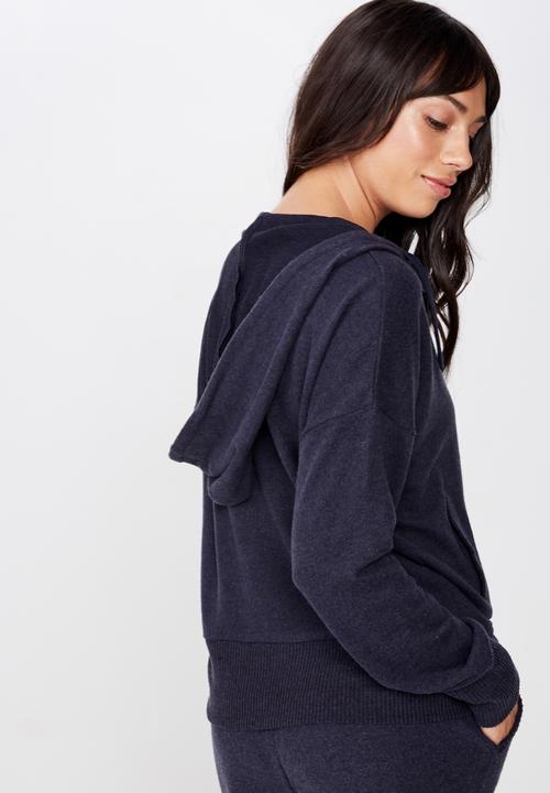 Cotton On - Supersoft zip through - navy