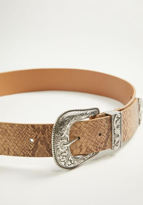 MANGO - Toledo belt - beige