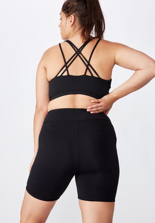 Cotton On - Curve active core bike short - black