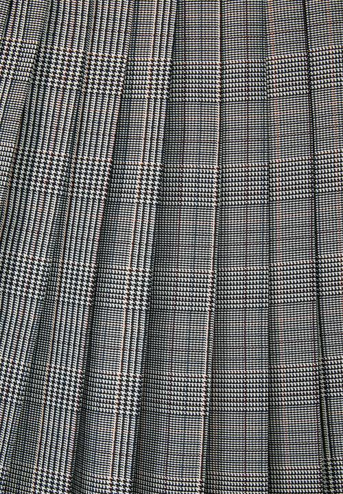 Blake - Pleated check mini skirt - hazel