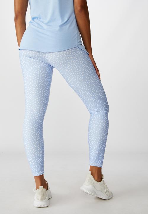 Cotton On - Maternity ultimate studio 7/8 tight speckle spot animal - blue & white