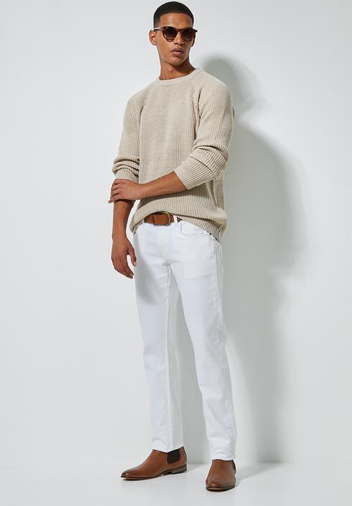 Superbalist - Textured raglan knit - beige