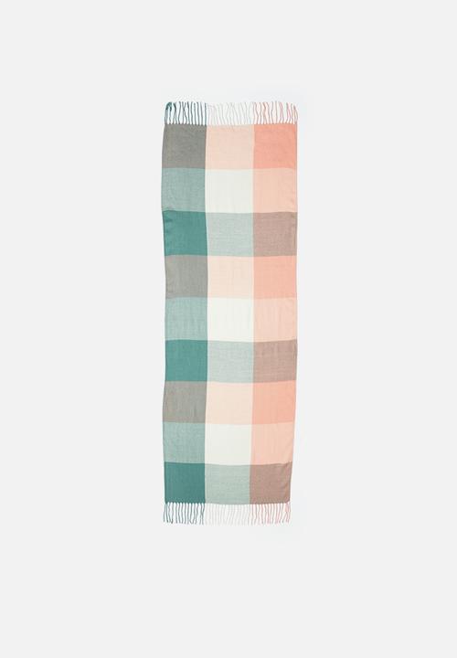 edit - Blanket colour block scarf-multi
