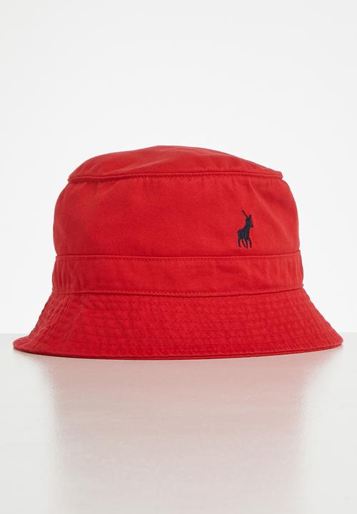 POLO - Sydney twill bucket hat - red