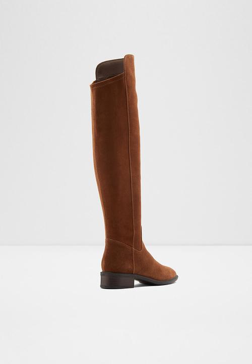 ALDO - Byssa suede boot - brown 