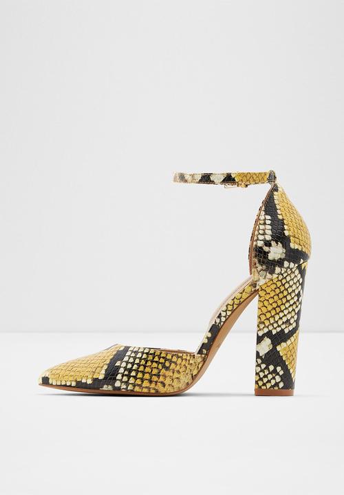 ALDO - Nicholes heel - yellow & brown 
