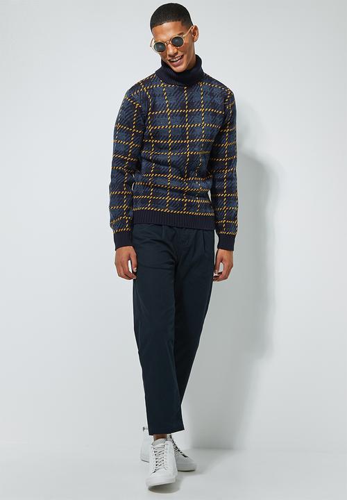 Superbalist - Check roll neck knit - multi