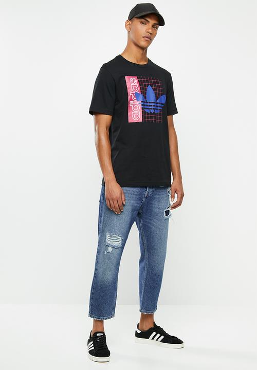 adidas Originals - Grid tref short sleeve tee - black