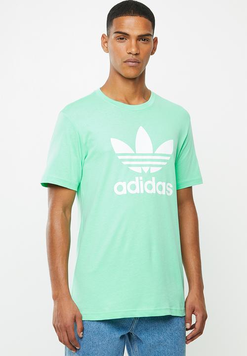 adidas trefoil tee green