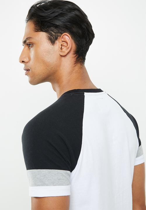 Superdry. - Vl tri colour raglan tee - multi 