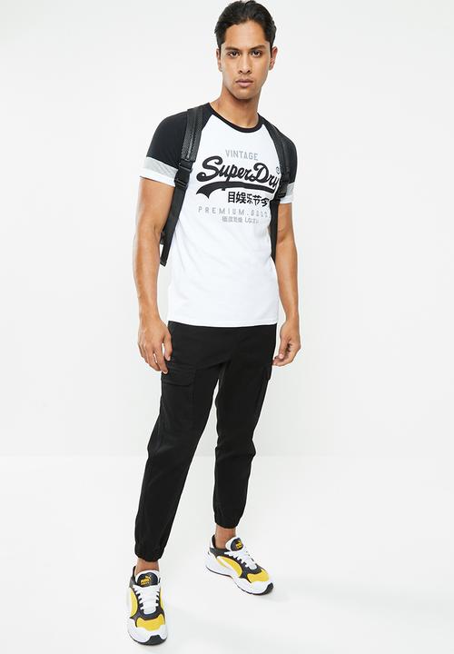 Superdry. - Vl tri colour raglan tee - multi 