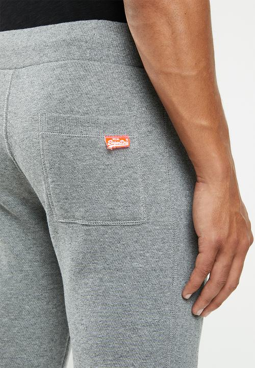 Superdry. - Orange label classic jogger - grey