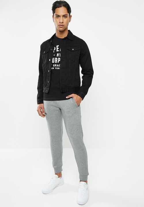 Superdry. - Orange label classic jogger - grey