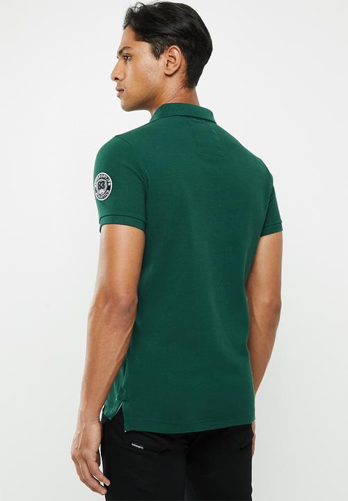 Superdry. - Superstate shadow polo - green