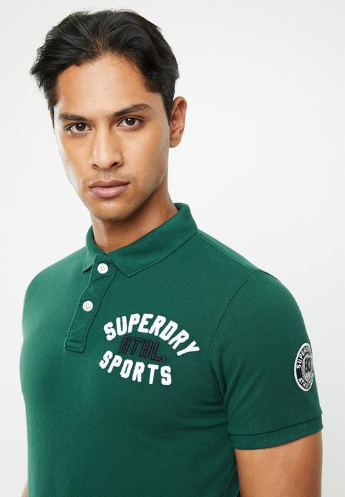 Superdry. - Superstate shadow polo - green