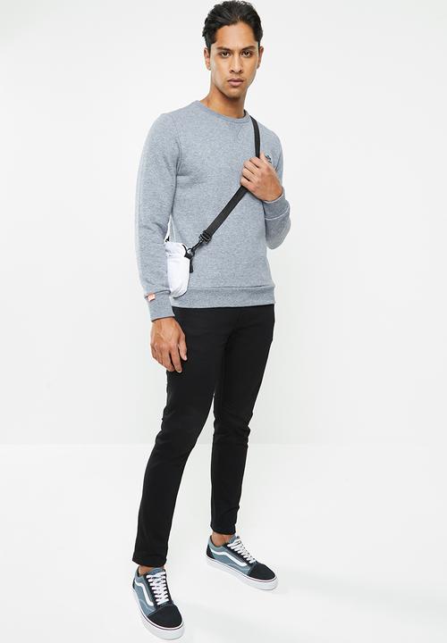 Superdry. - Orange label crew sweater - blue