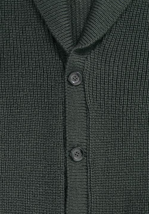 Superbalist - Chunky shawl collar textured cardi - green