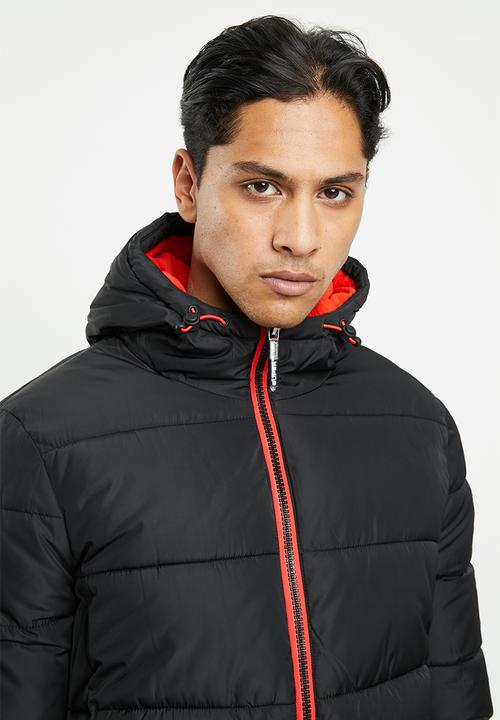 Superdry. - Sports puffer jacket - black