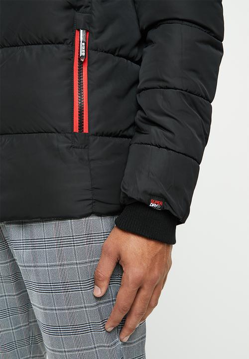 Superdry. - Sports puffer jacket - black