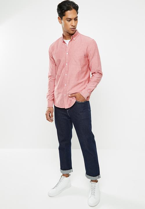 Cotton On - Brunswick shirt 3 - red oxford