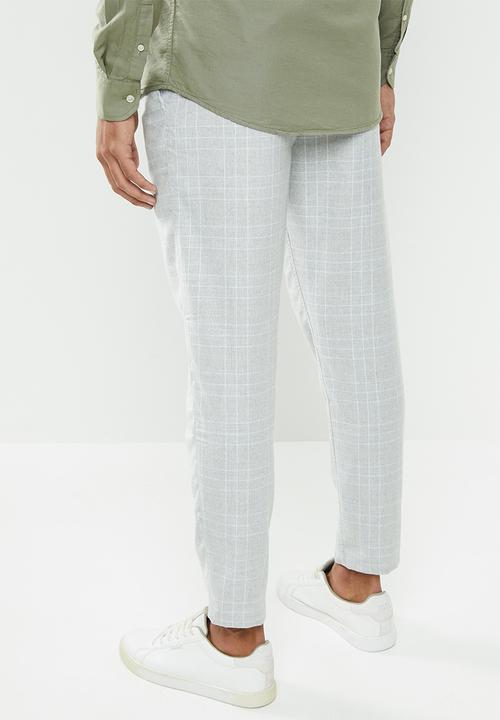Cotton On - Oxford trouser - light grey & white check