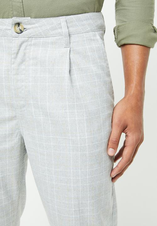 Cotton On - Oxford trouser - light grey & white check