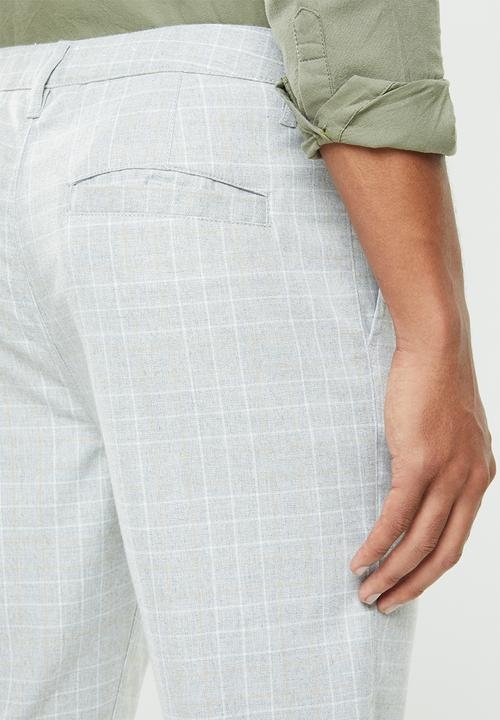 Cotton On - Oxford trouser - light grey & white check