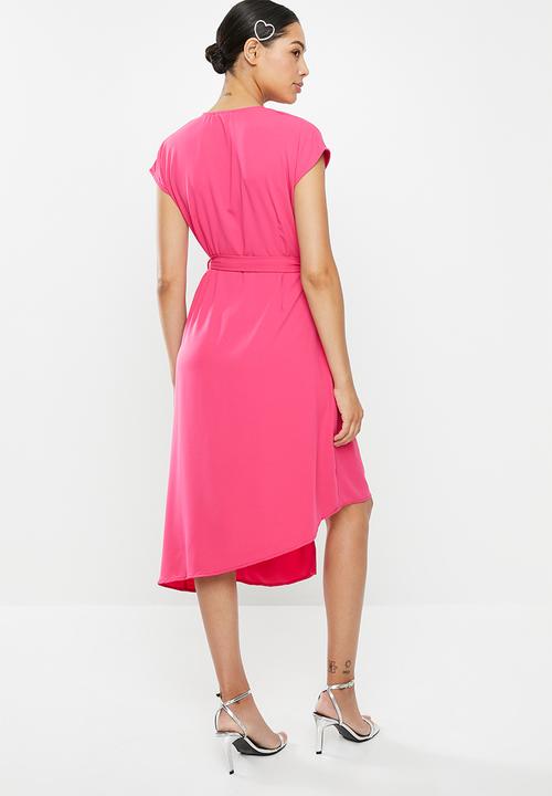 Glamorous - Kimono wrap dress - hot pink
