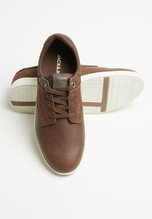 Jack & Jones - Spencer combo sneaker - cognac
