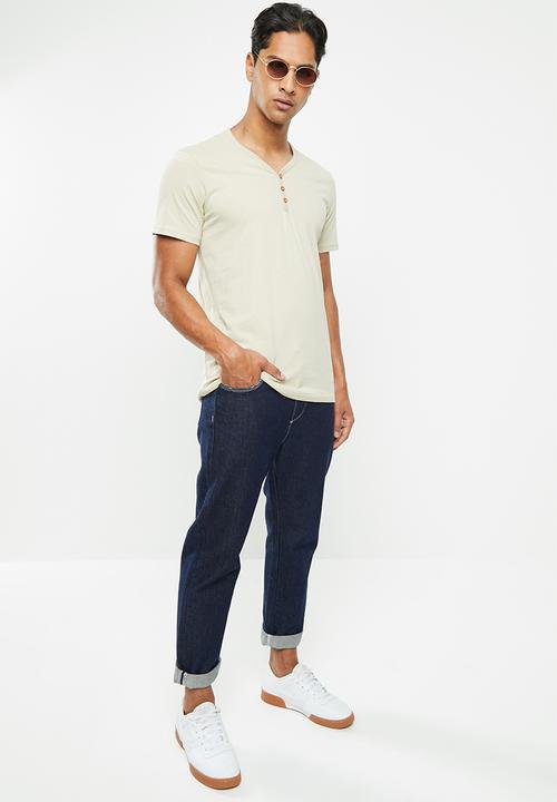 Cotton On - Essential henley - pale sand