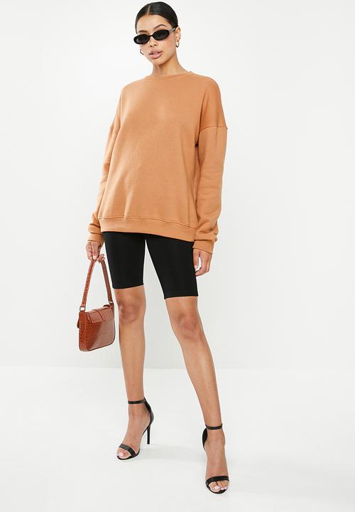 Missguided - Basic oversized sweatshirt - tan
