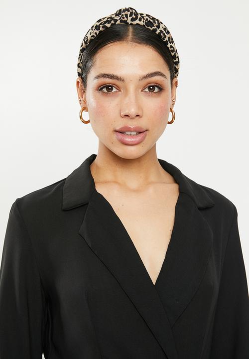 Missguided - Tie belt collar skater dress - black