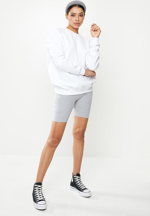 Missguided - Basic oversized sweat - white