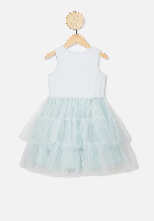 Cotton On - Iris tulle dress - light ether