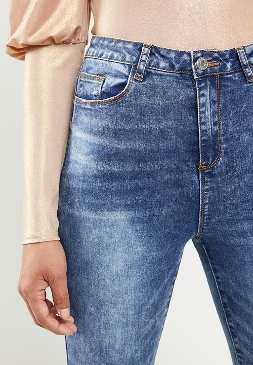 Missguided - Sinner highwaisted clean skinny jean - blue