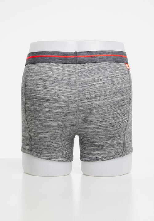 Superdry. - Sport 2 pack boxers - grey & orange 