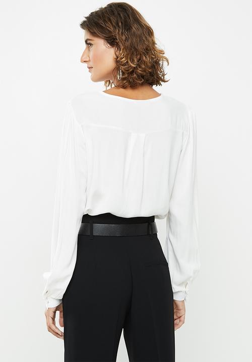 edit - Tunic with front keyhole - milk