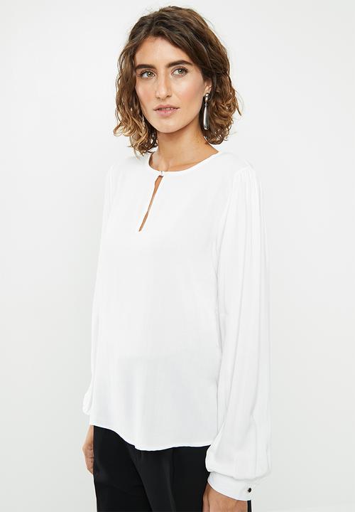 edit - Tunic with front keyhole - milk