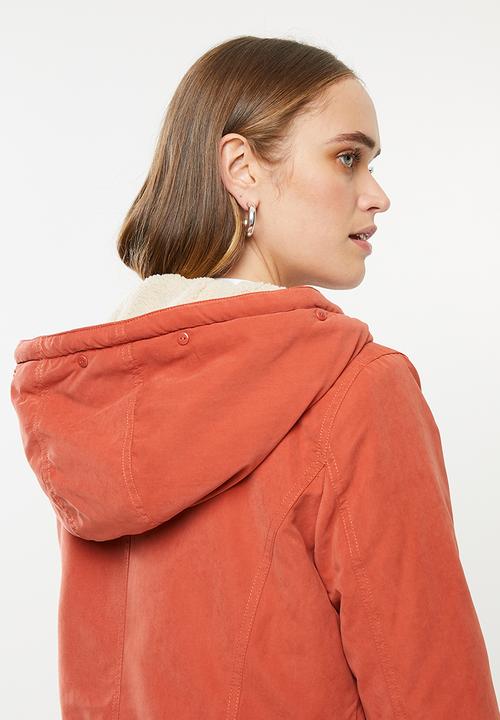 ONLY - New lucca parka jacket - orange 